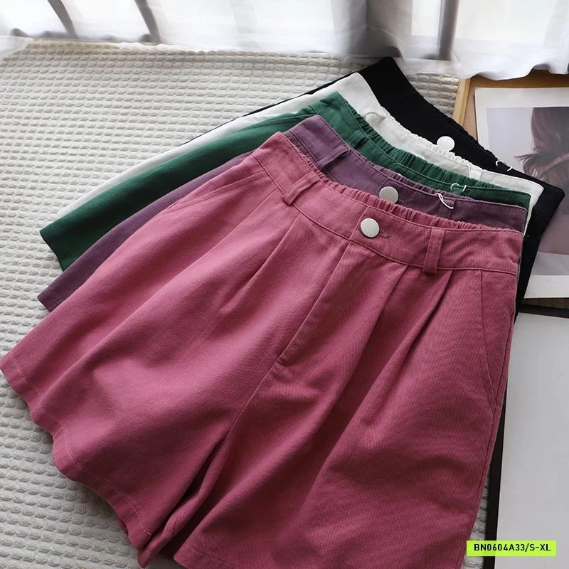 SHORT THÔ TRƠN MÀU CẠP CÚC XUẤT HÀN