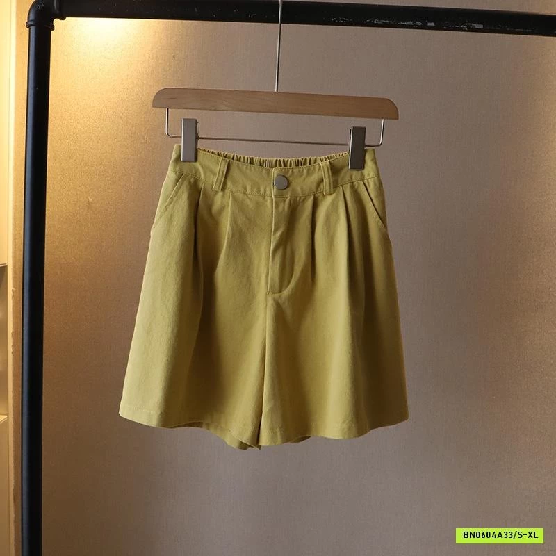 SHORT THÔ TRƠN MÀU CẠP CÚC XUẤT HÀN