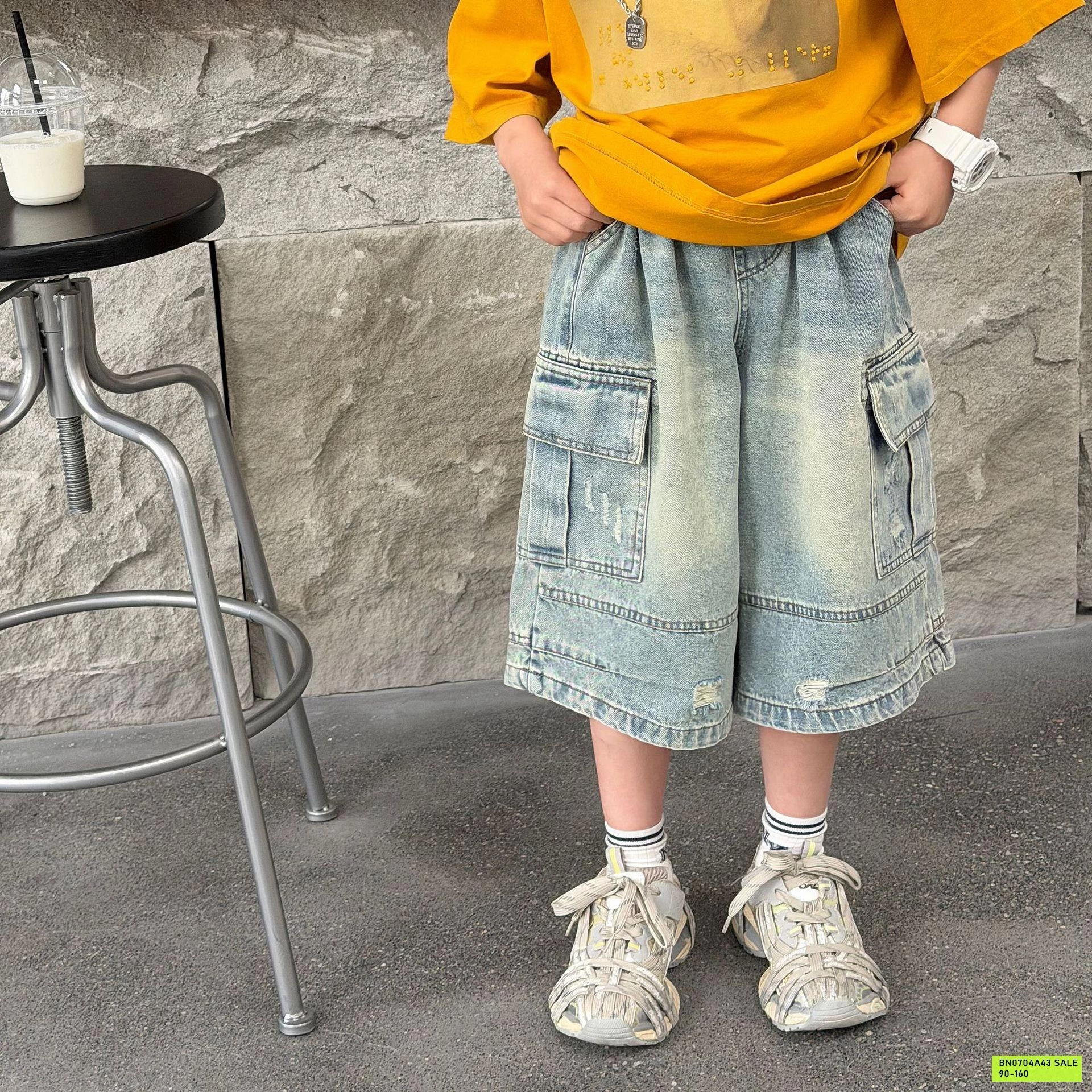 SHORT JEANS TÚI HỘP FANSHU