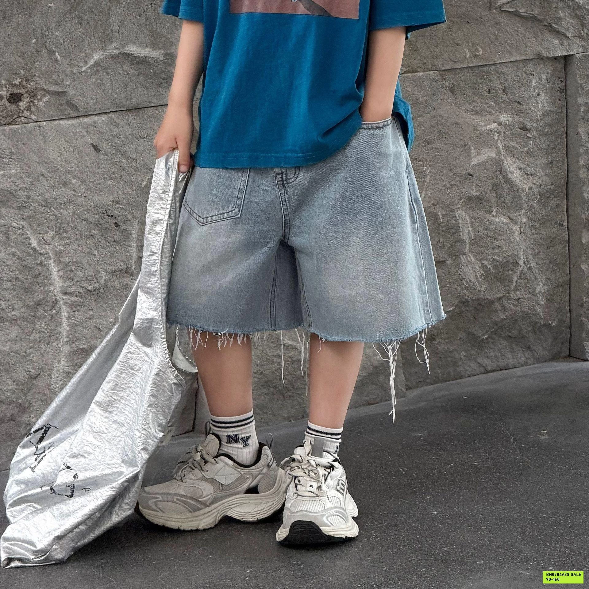 SHORT JEANS RÁCH TÚI NGƯỢC FANSHU