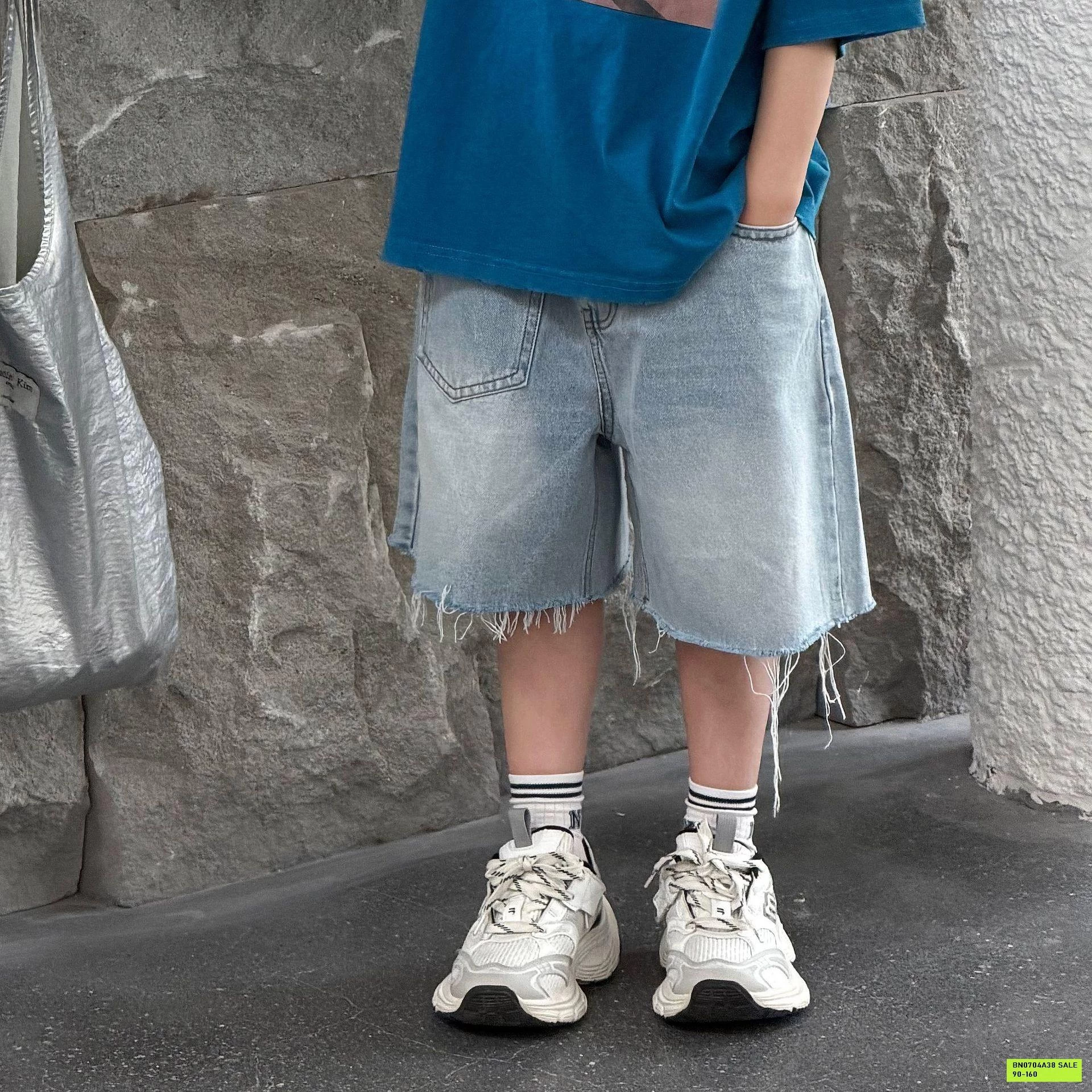 SHORT JEANS RÁCH TÚI NGƯỢC FANSHU