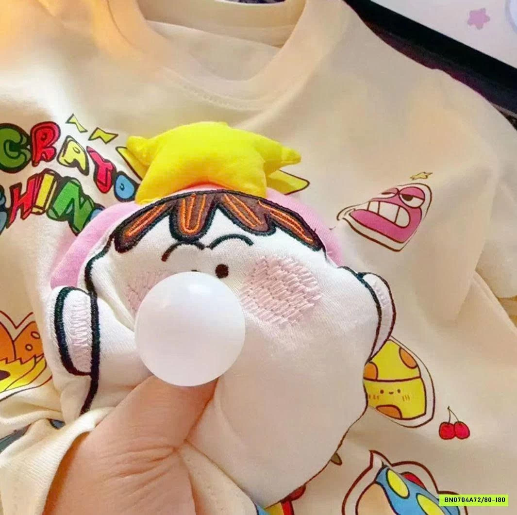 GOM SALE ÁO PHÔNG HỌA TIẾT 3D CHO BÉ