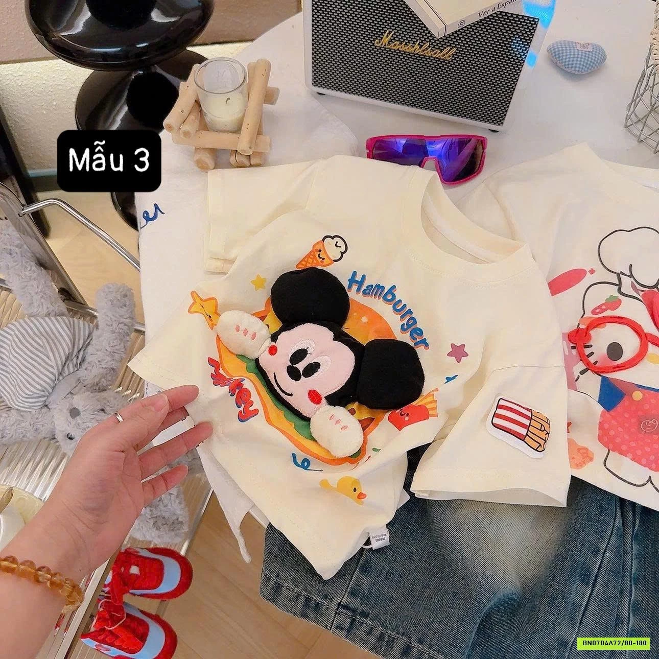 GOM SALE ÁO PHÔNG HỌA TIẾT 3D CHO BÉ