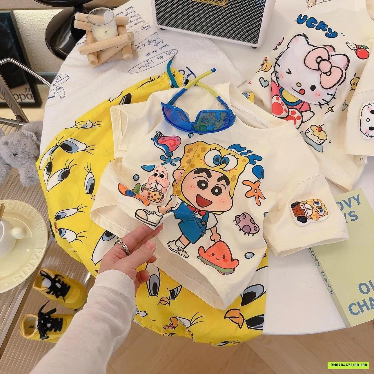 GOM SALE ÁO PHÔNG HỌA TIẾT 3D CHO BÉ