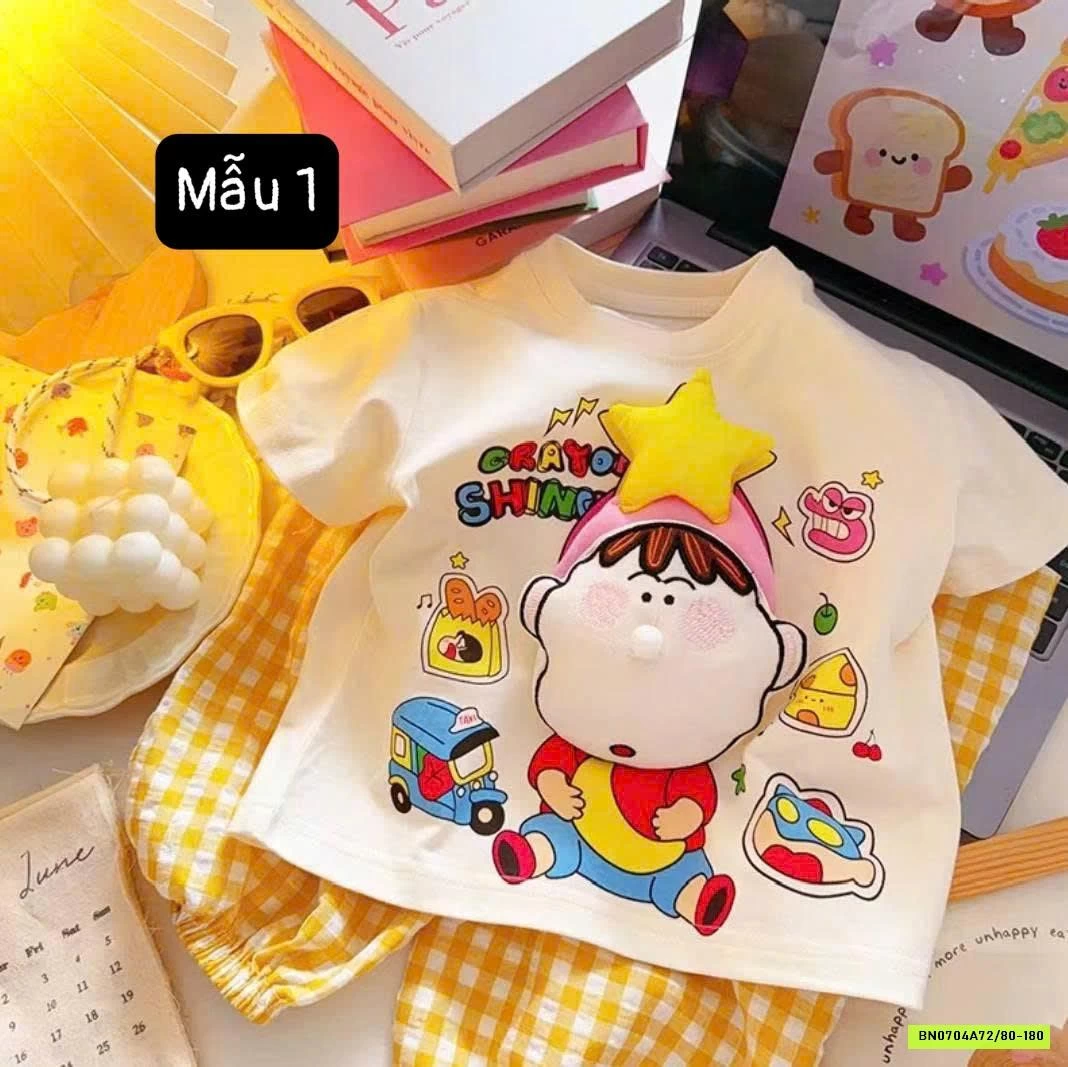 GOM SALE ÁO PHÔNG HỌA TIẾT 3D CHO BÉ