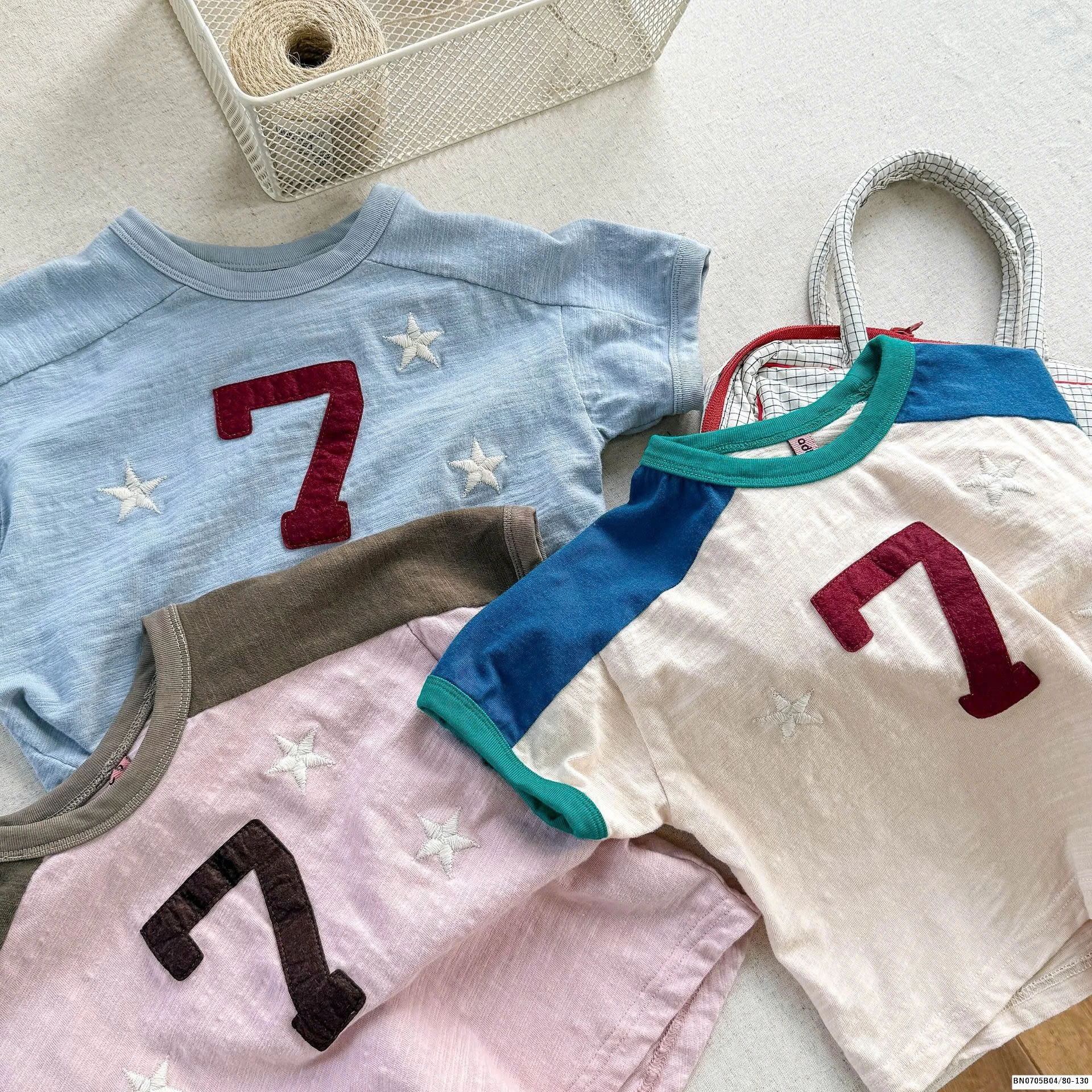 ÁO THUN COTTON NHĂN SỐ 7 ADBABY