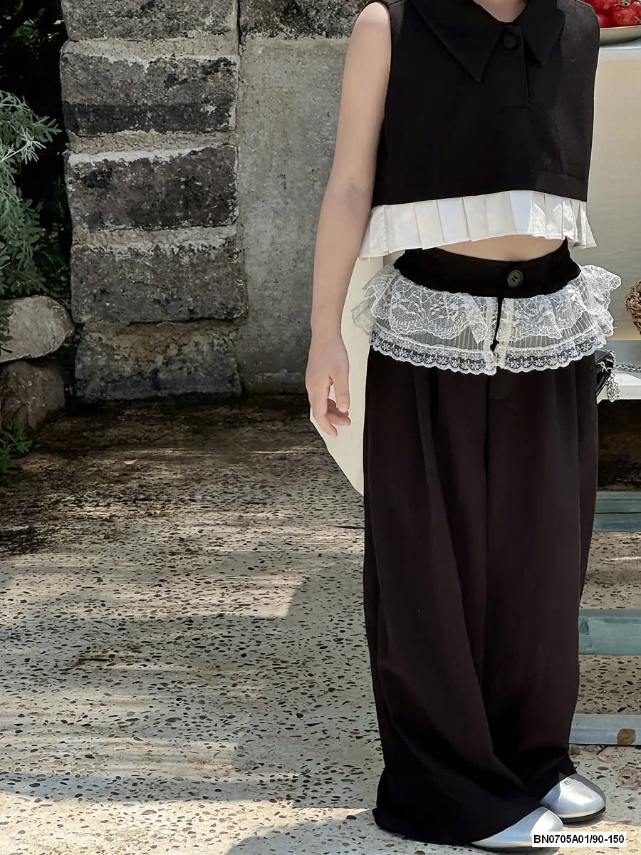 QUẦN GIÓ SUÔNG PHỐI CẠP REN