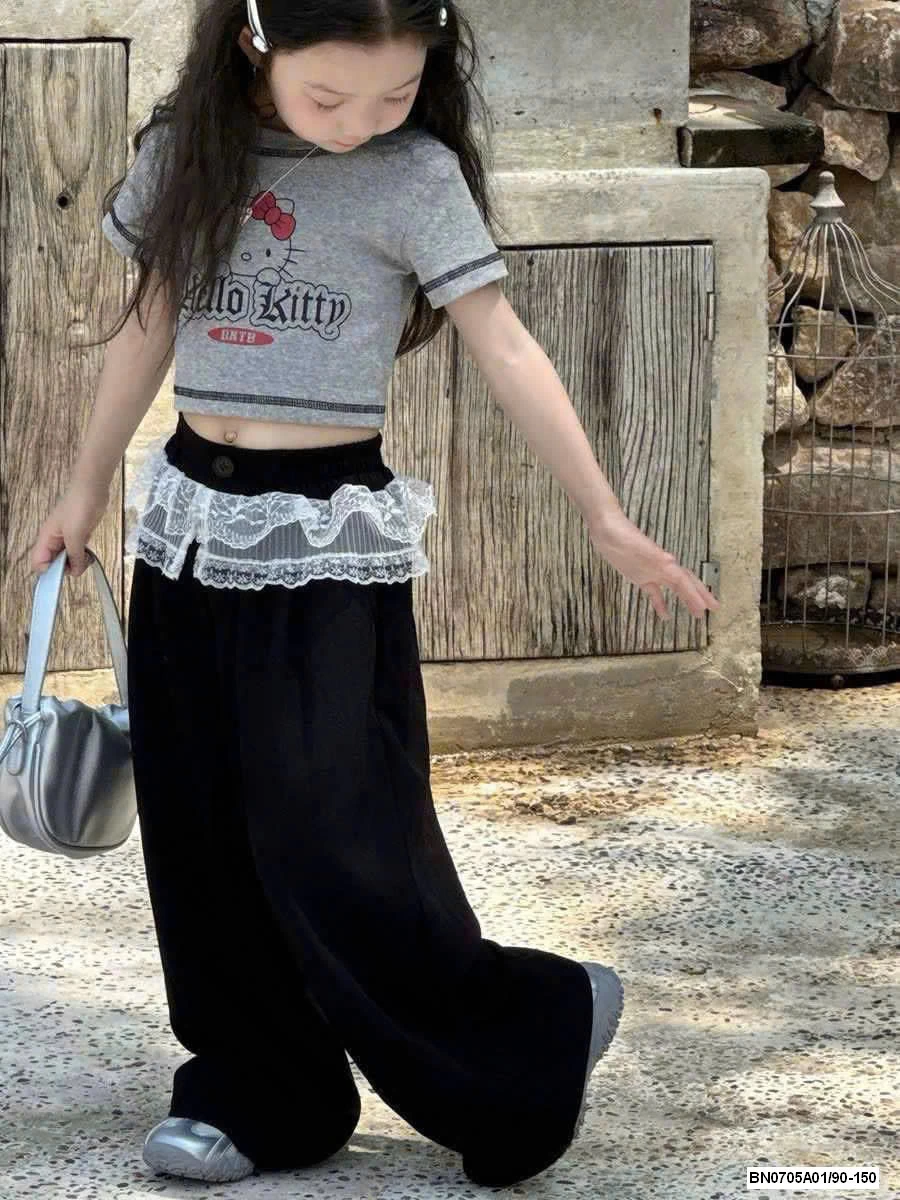 QUẦN GIÓ SUÔNG PHỐI CẠP REN