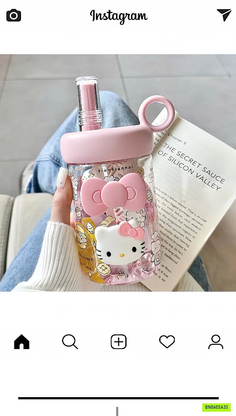 BÌNH UỐNG NƯỚC KITTY NHỎ