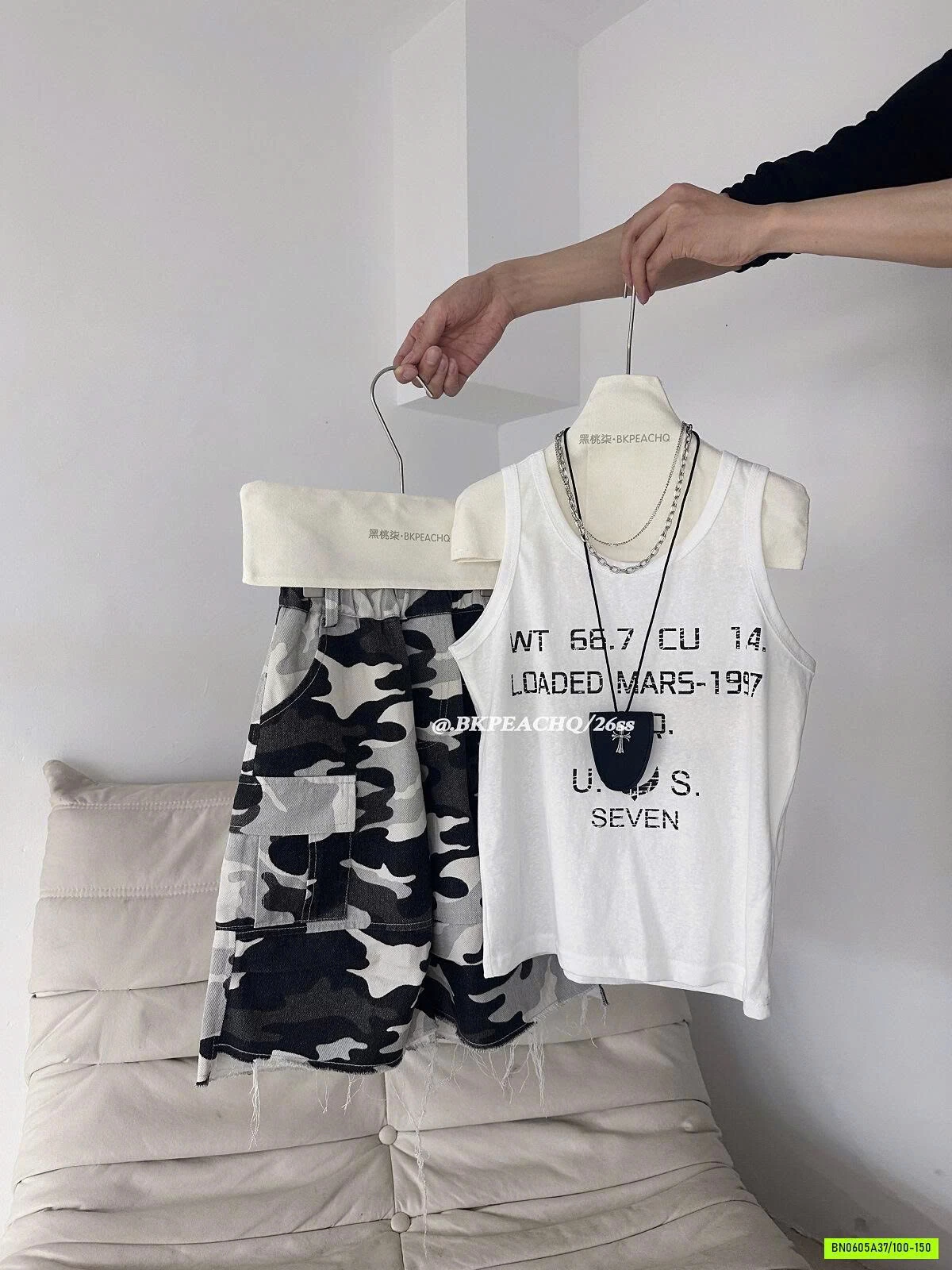 ÁO BA LỖ MIX SHORT RẰN RI