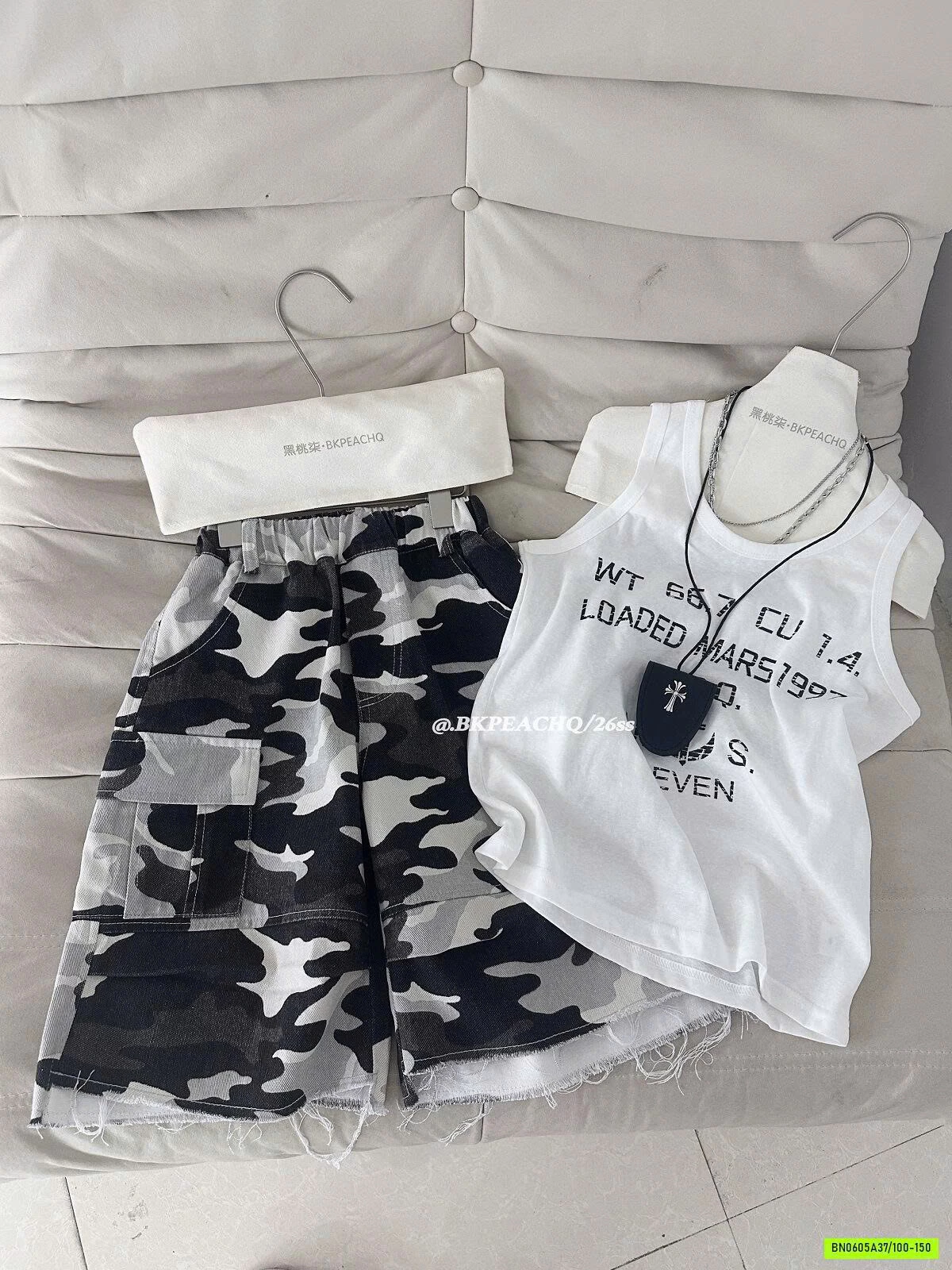 ÁO BA LỖ MIX SHORT RẰN RI