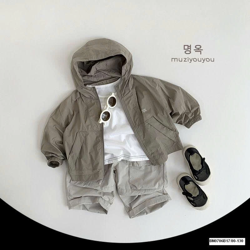 ÁO KHOÁC GIÓ CHỐNG NẮNG BÉ TRAI