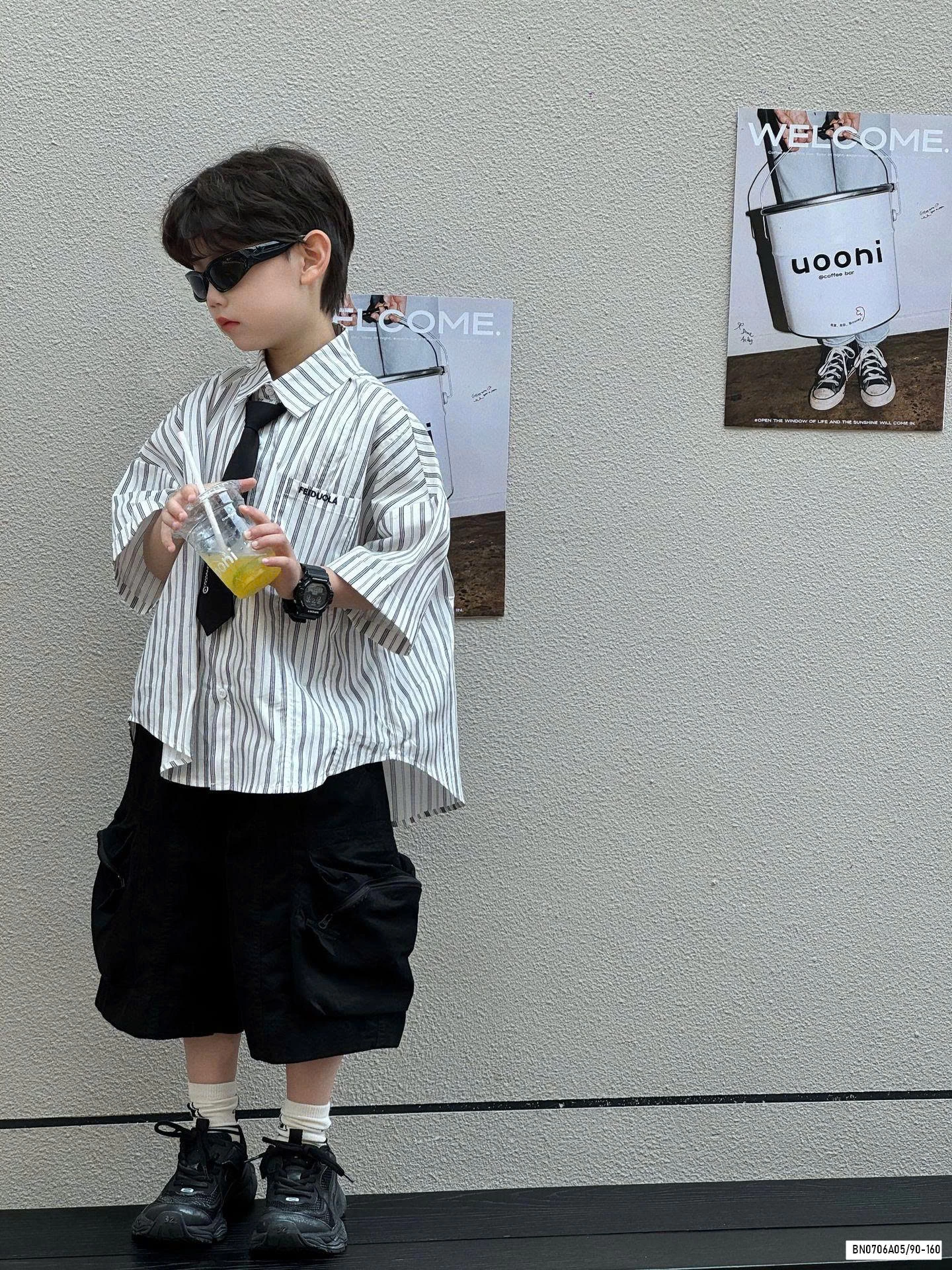 SƠ MI SỌC KÈM CÀ VẠT