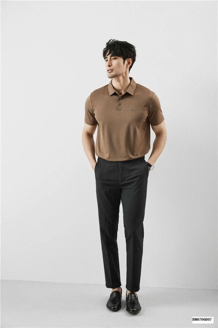 POLO NAM LOGO IN CHỮ CAO CÁP