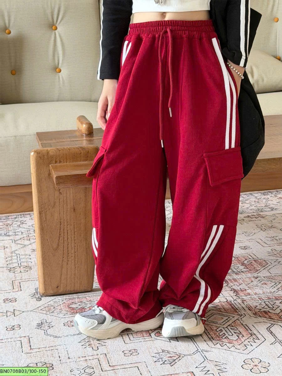 QUẦN COTTON THỂ THAO KẺ SỌC
