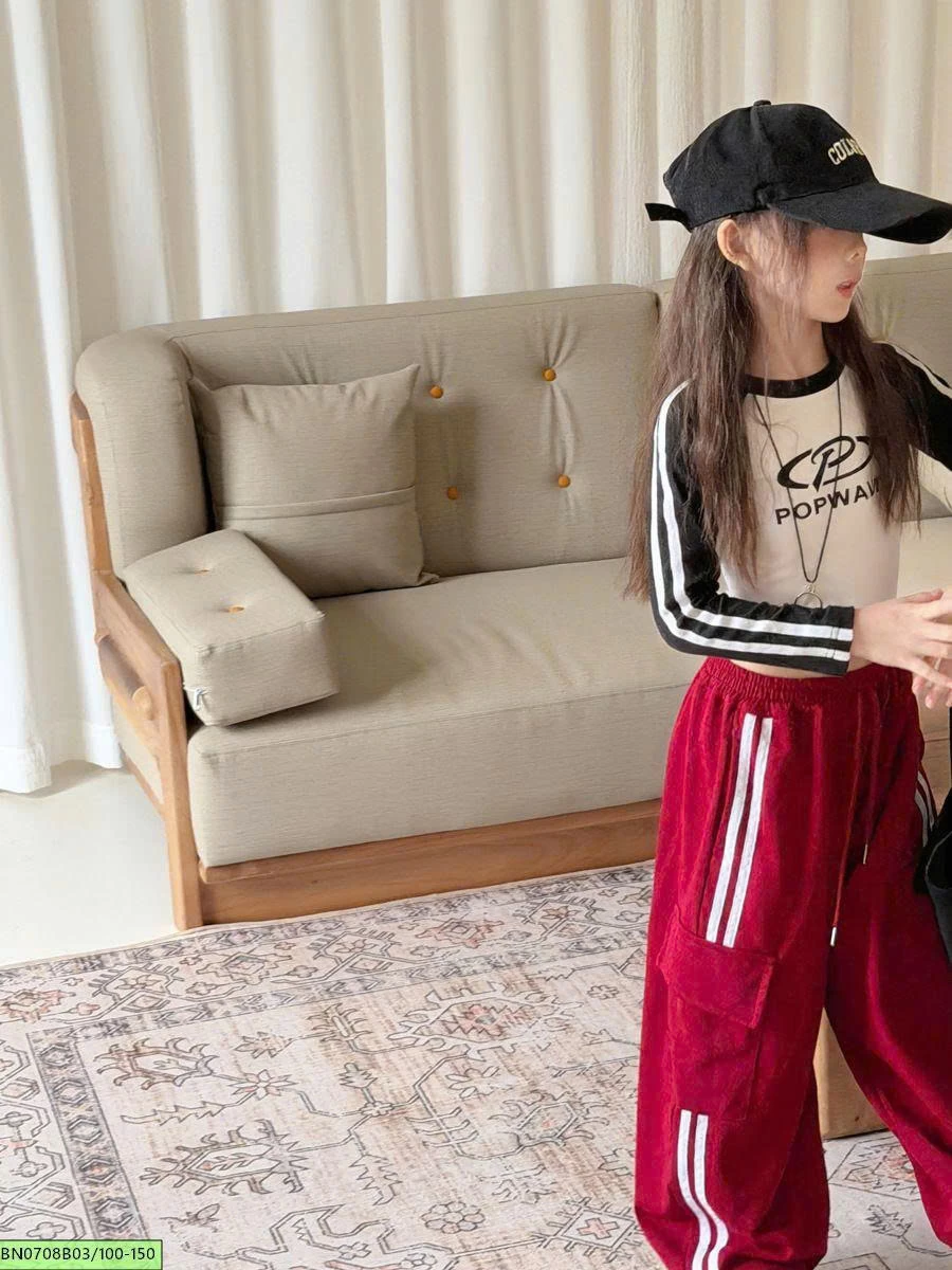 QUẦN COTTON THỂ THAO KẺ SỌC