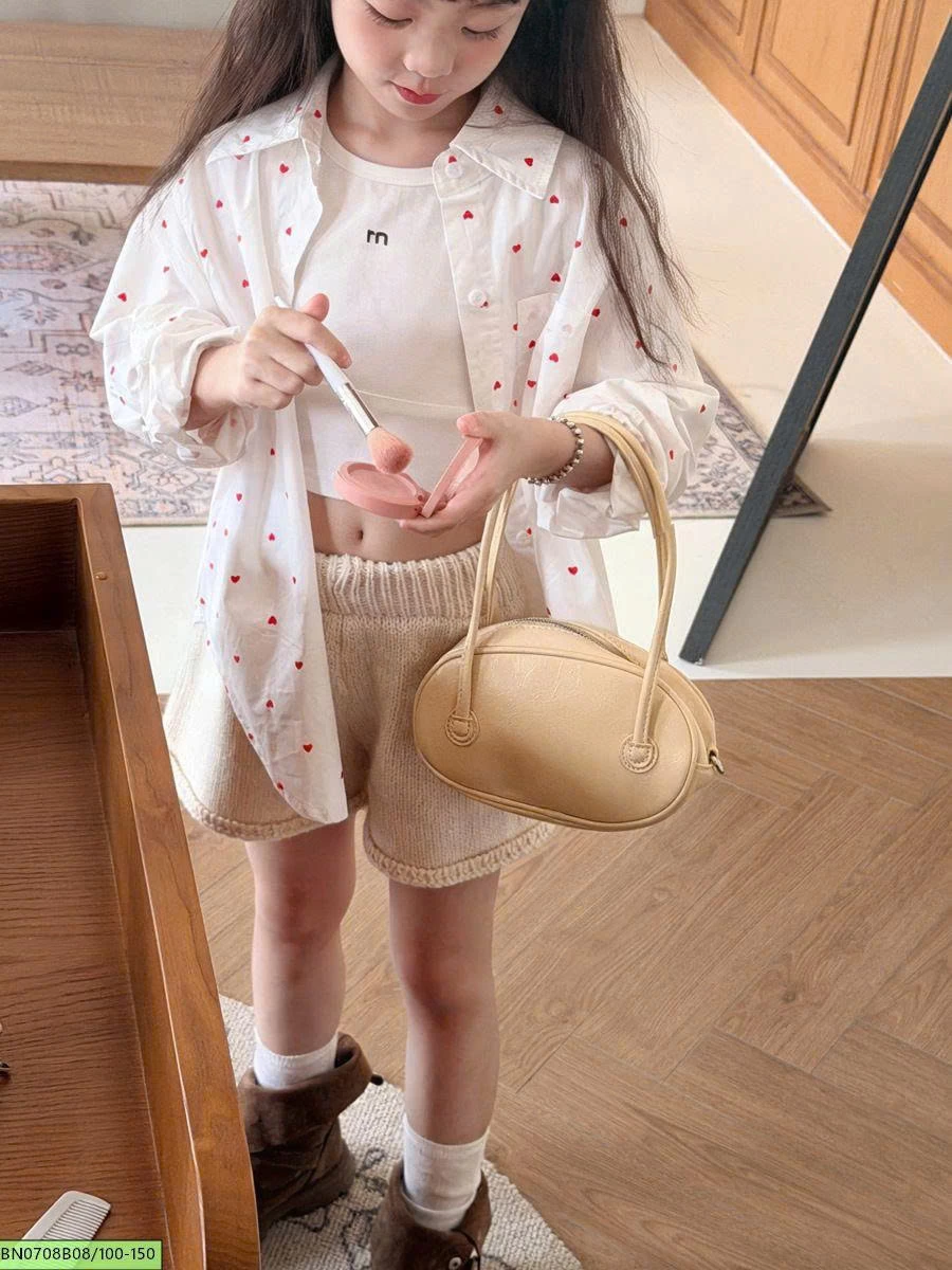 SƠ MI ĐUỔI TÔM TRÁI TIM NHỎ
