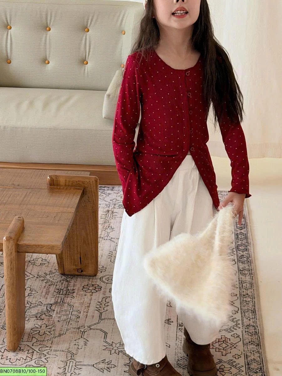 QUẦN BAGGY TRẮNG GÂN TRƯỚC
