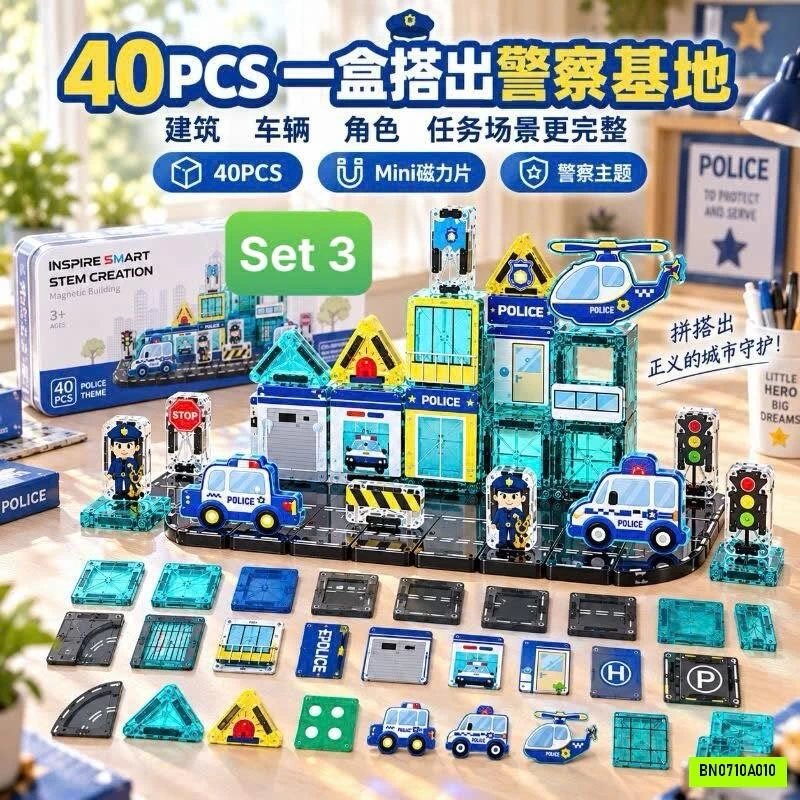 BỘ XẾP HÌNH NAM CHÂM MINI 40 CHI TIẾT
