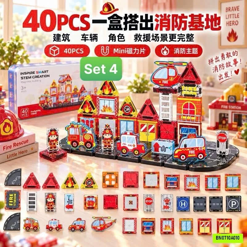 BỘ XẾP HÌNH NAM CHÂM MINI 40 CHI TIẾT