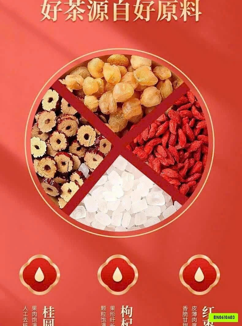 COMBO 52G TRÀ TÁO ĐỎ LONG NHÃN KỶ TỬ