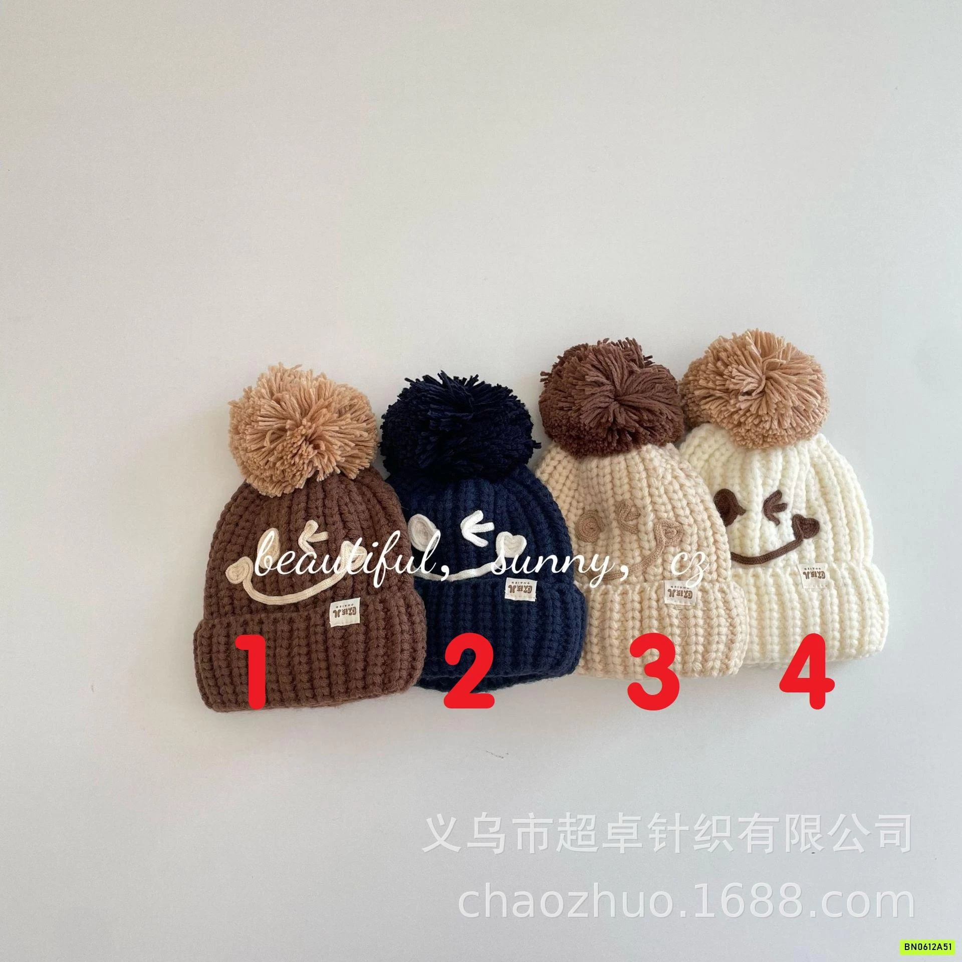 MŨ LEN GẮN BÔNG ICON