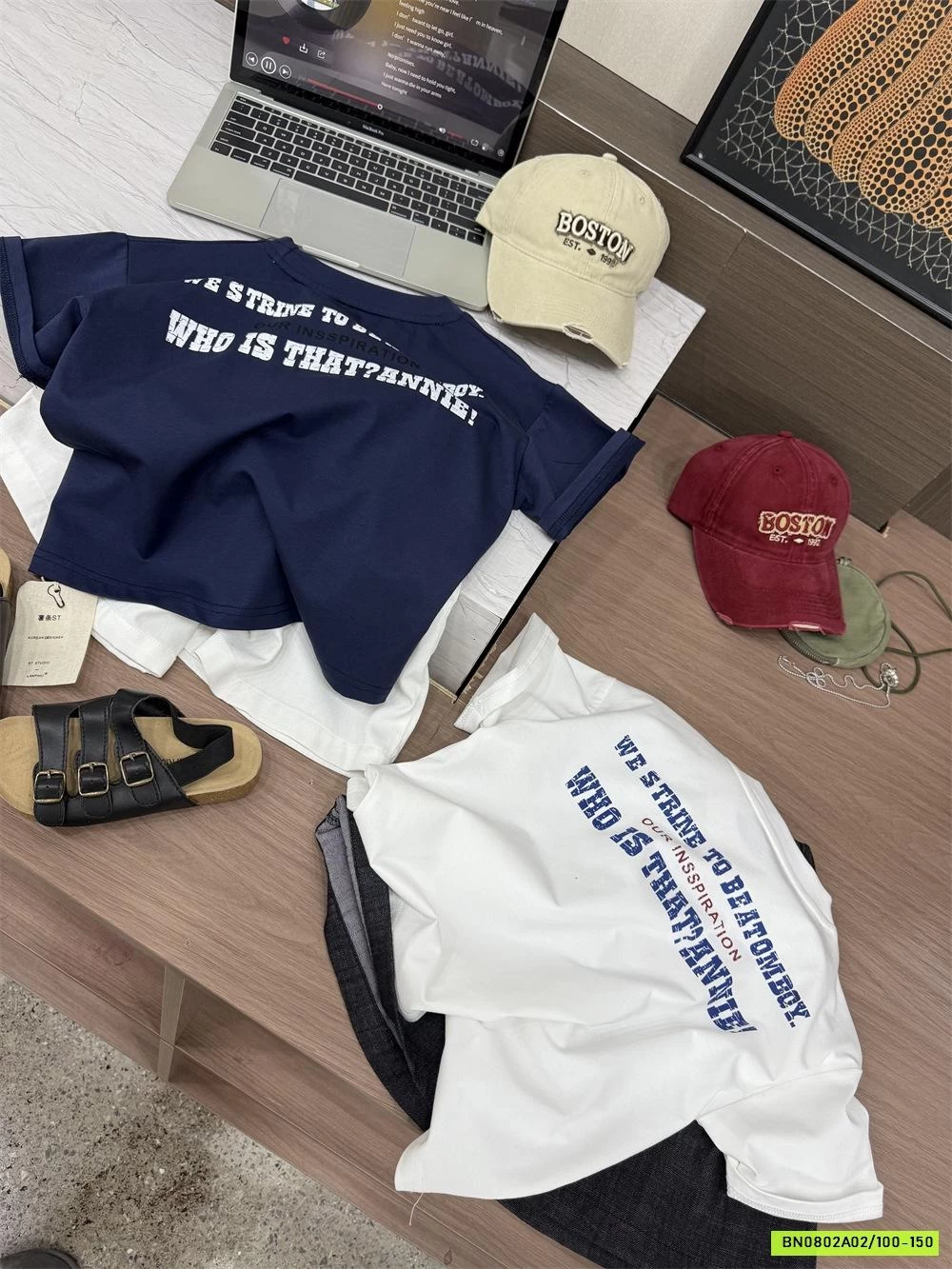 ÁO THUN CỔ TRÒN IN CHỮ LƯNG