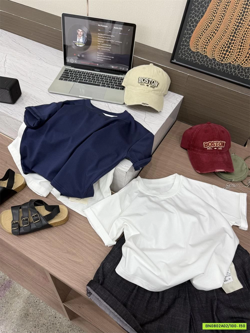 ÁO THUN CỔ TRÒN IN CHỮ LƯNG