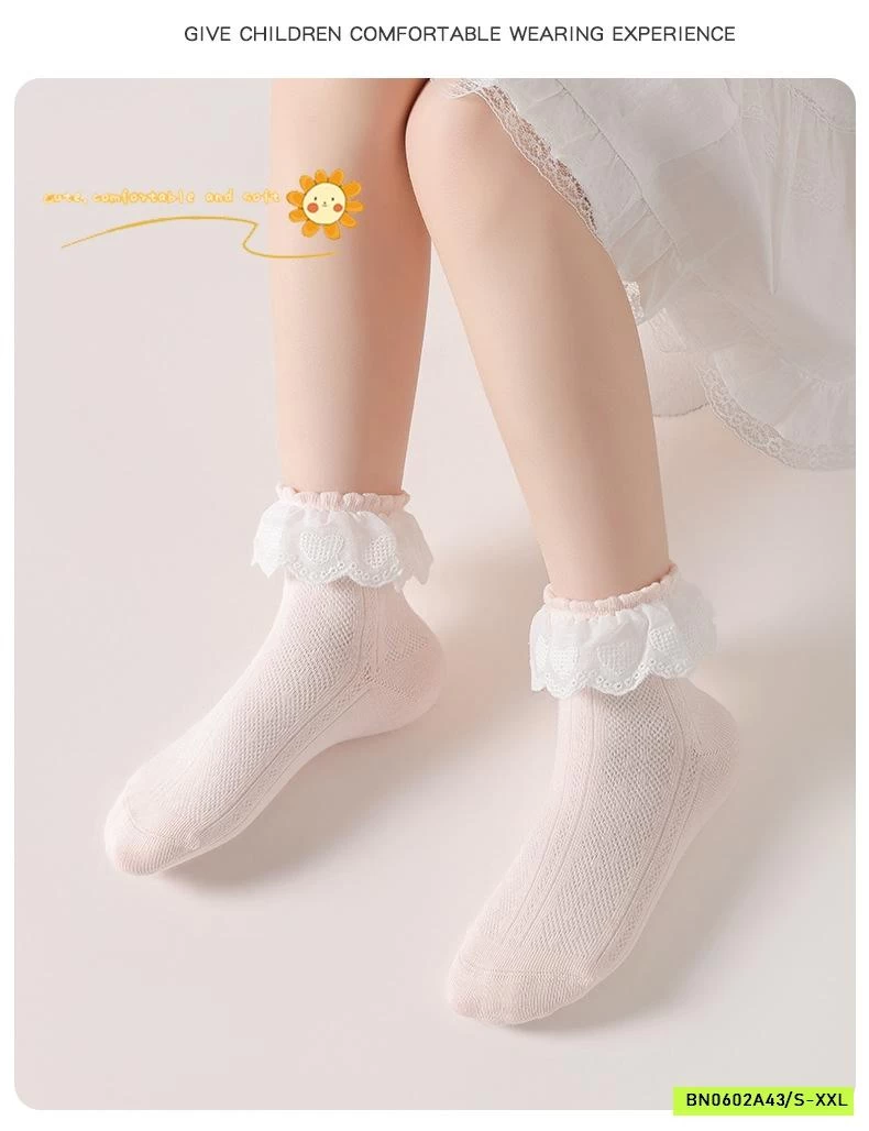 TẤT LƯỚI VIỀN REN TIỂU THƯ