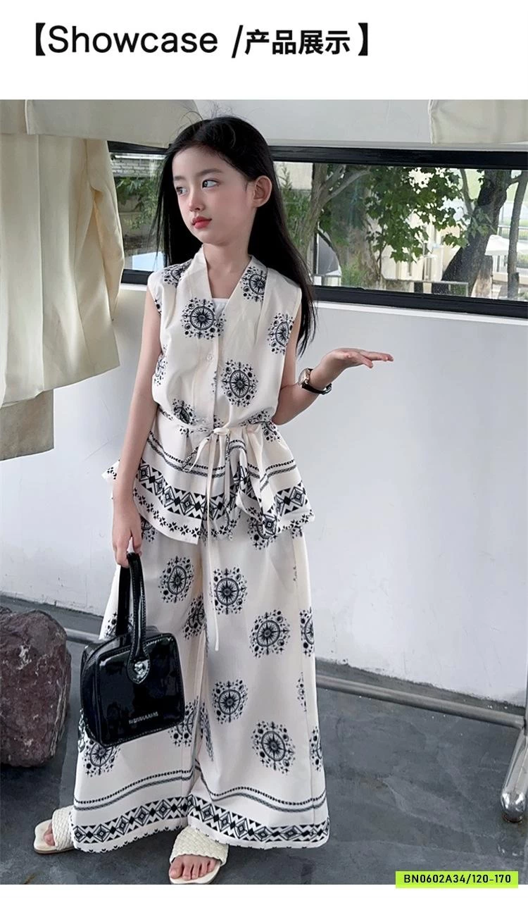 SÉT ĐŨI HOA VĂN QUẦN SUÔNG