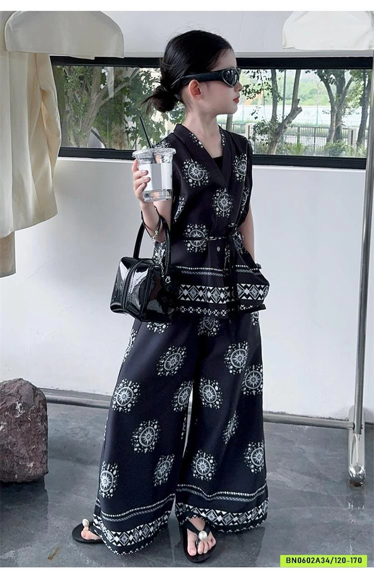 SÉT ĐŨI HOA VĂN QUẦN SUÔNG