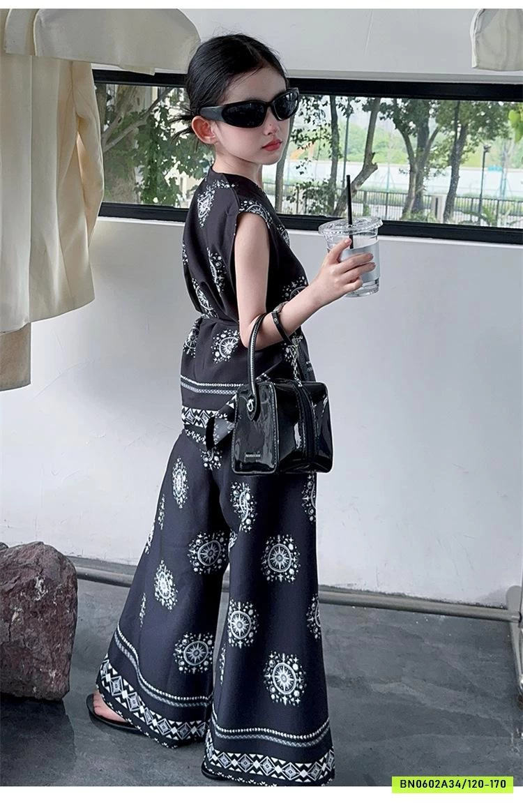 SÉT ĐŨI HOA VĂN QUẦN SUÔNG