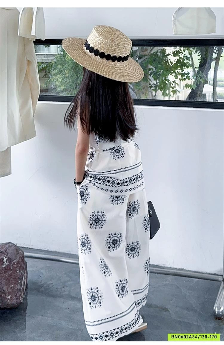 SÉT ĐŨI HOA VĂN QUẦN SUÔNG