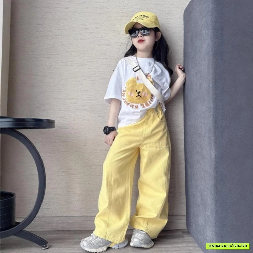 ÁO THUN GẤU MIX QUẦN SUÔNG