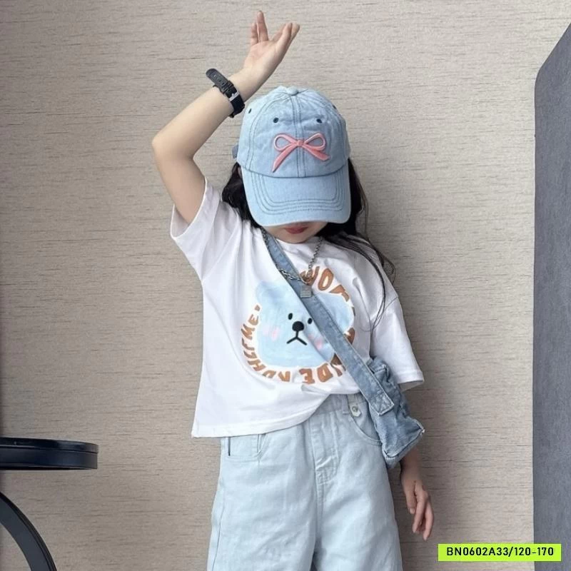 ÁO THUN GẤU MIX QUẦN SUÔNG