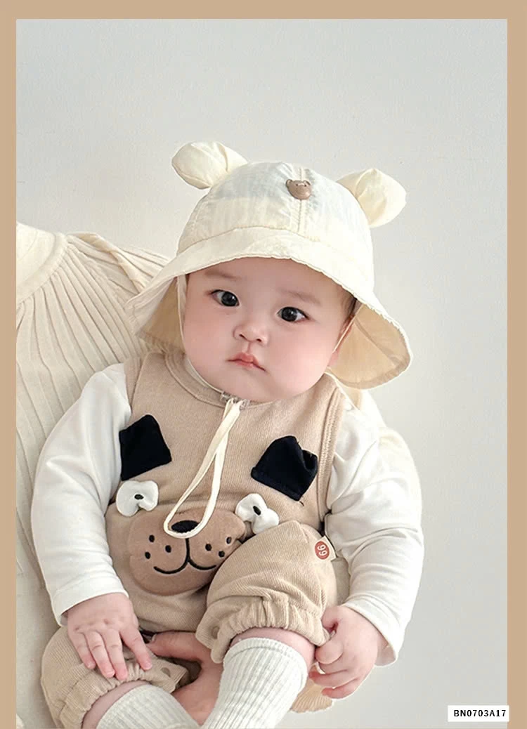 MŨ BÈO TAI GẤU KÈM QUAI