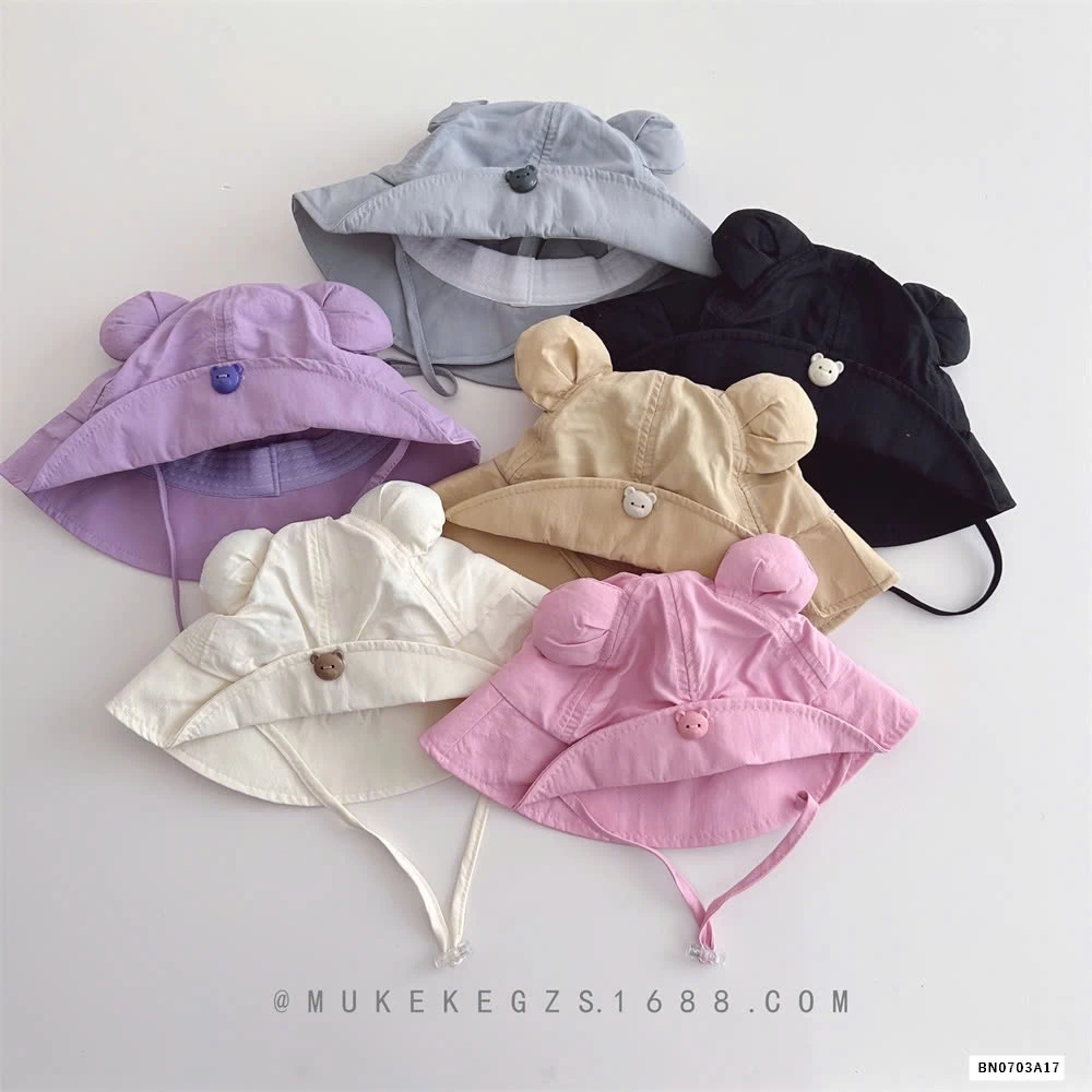 MŨ BÈO TAI GẤU KÈM QUAI