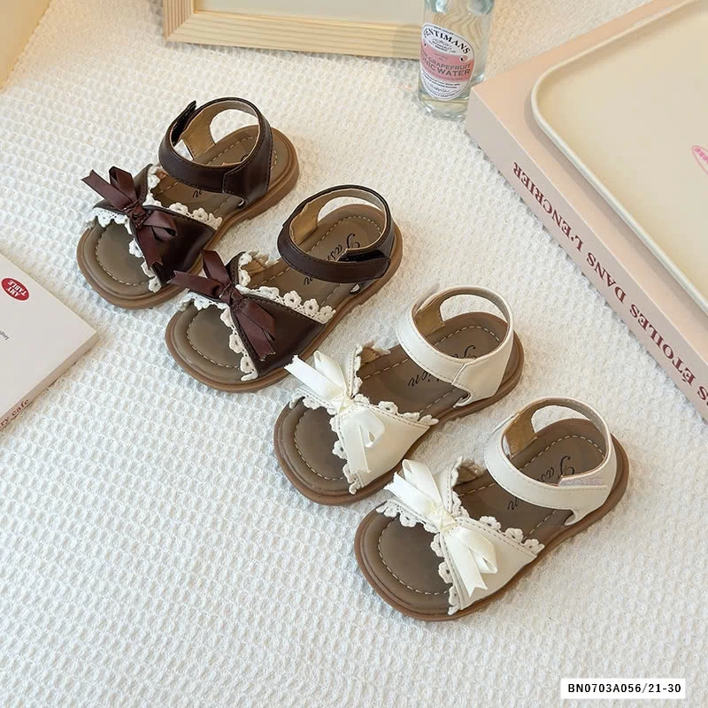 SANDAL NƠ VIỀN REN