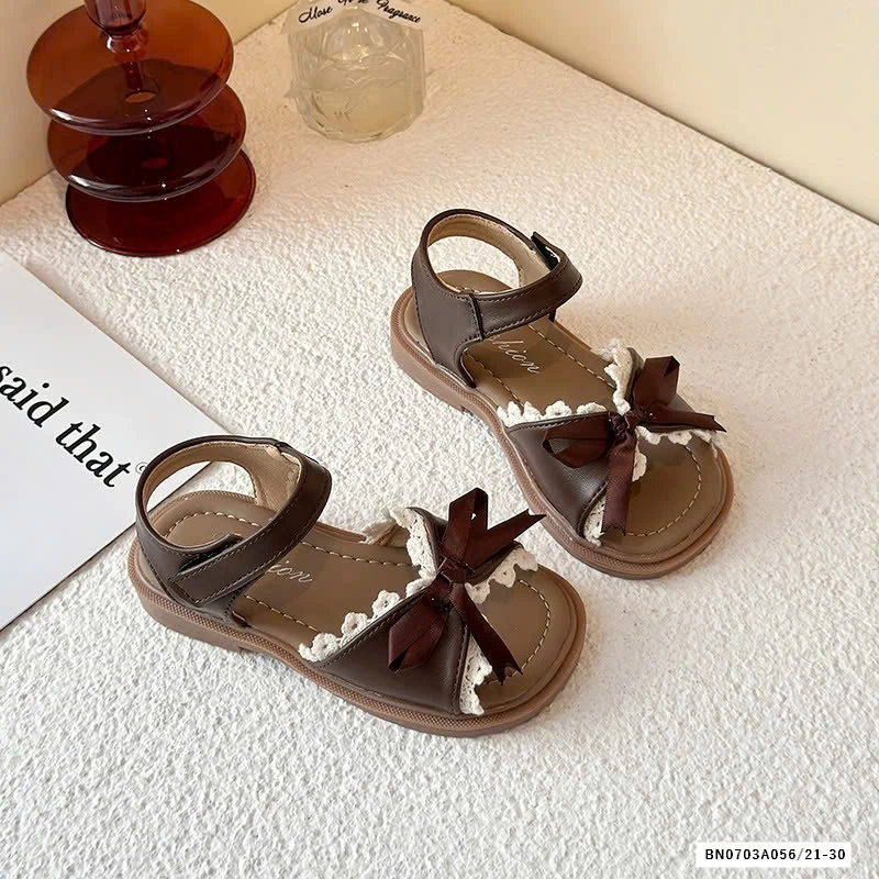 SANDAL NƠ VIỀN REN