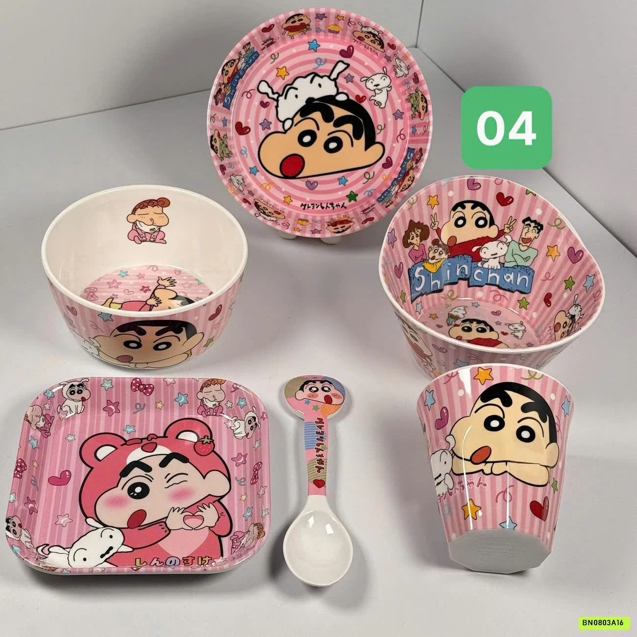 BỘ BÁT ĐĨA 6 CHI TIẾT HOẠT HÌNH