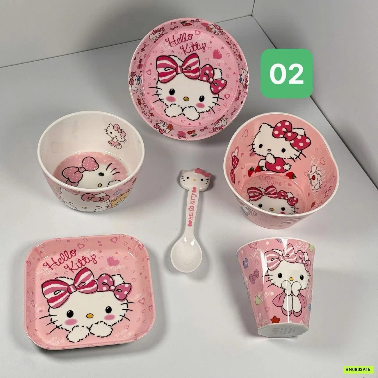 BỘ BÁT ĐĨA 6 CHI TIẾT HOẠT HÌNH