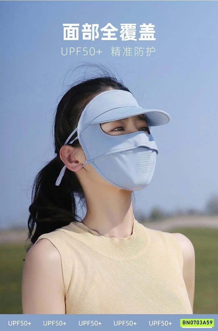 KHẨU TRANG CẢ MẶT CÓ TÁN CHE