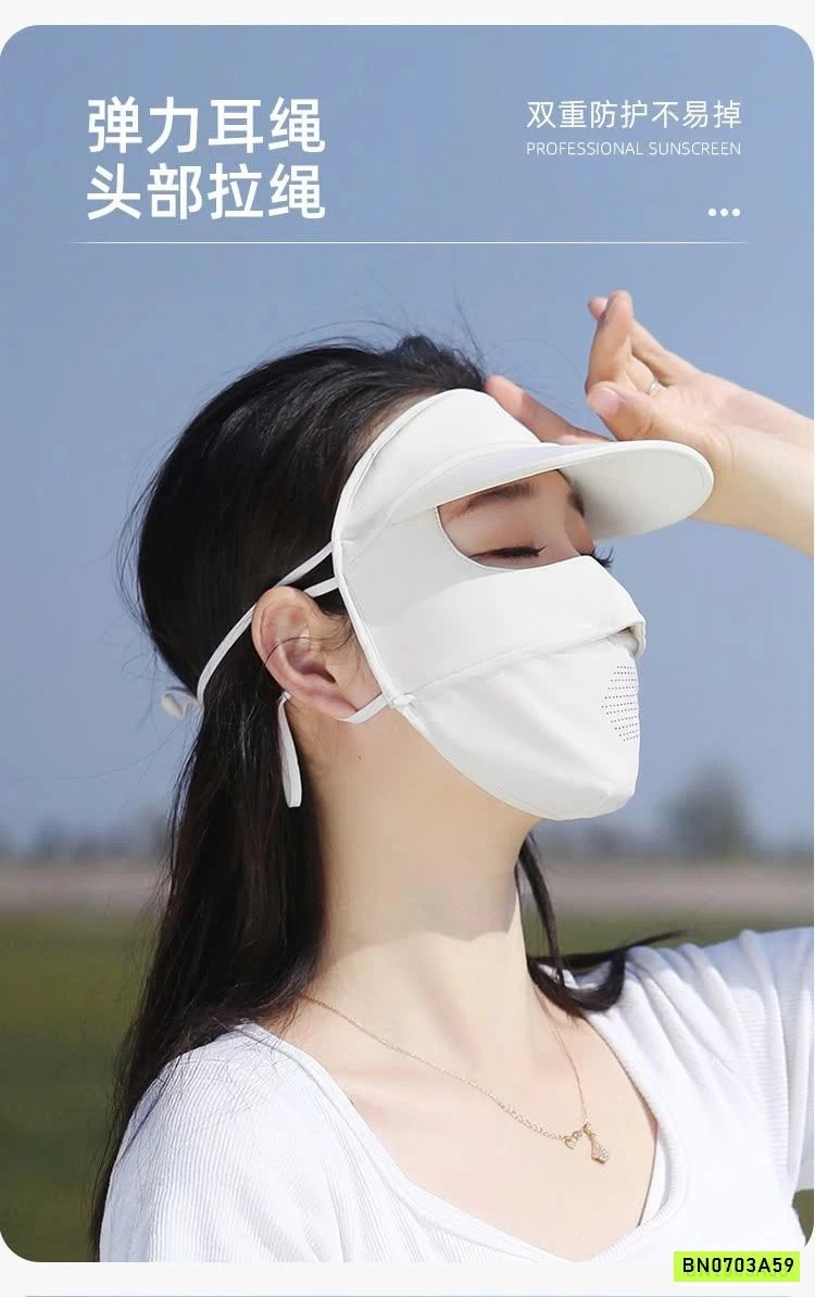 KHẨU TRANG CẢ MẶT CÓ TÁN CHE