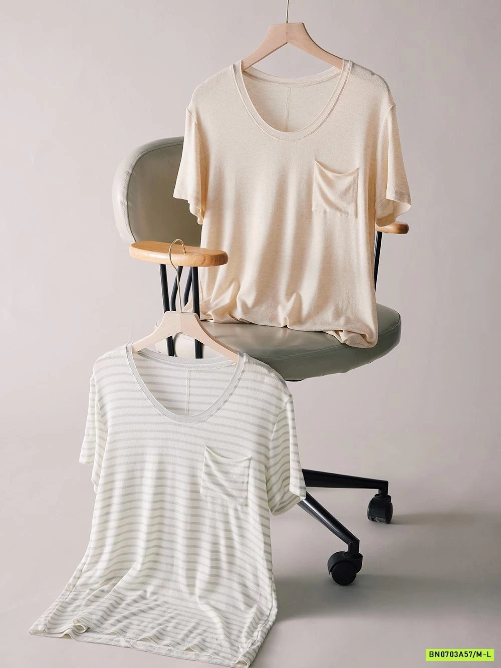 ÁO THUN GIẤY CỔ TIM XUẤT HÀN