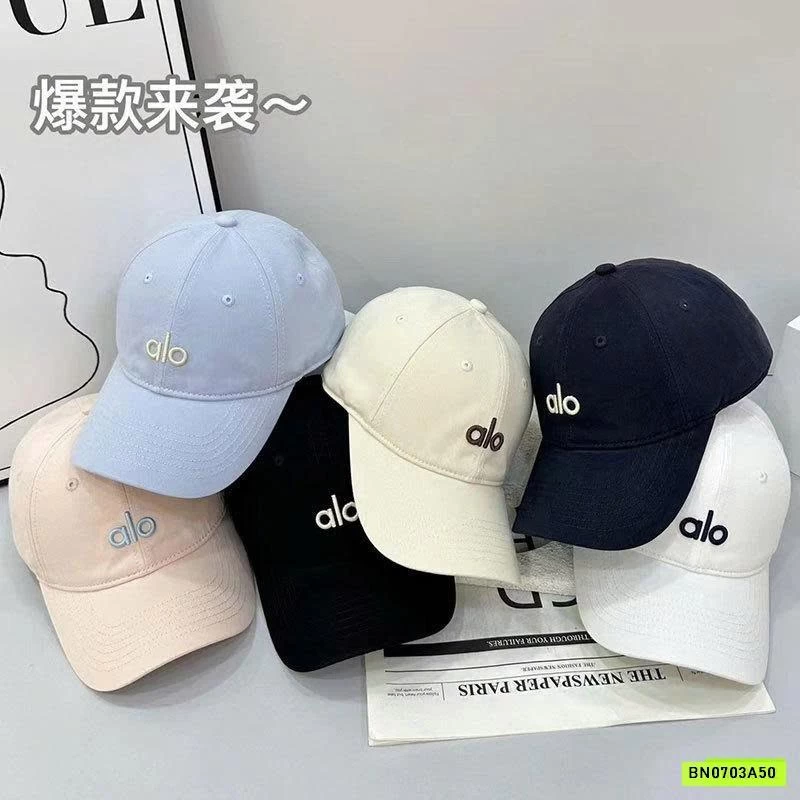 MŨ KẾT THÊU CHỮ A.LO