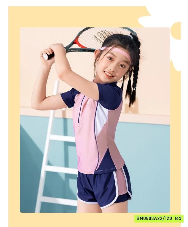 SÉT BƠI NGẮN TAY THỂ THAO 361 BÉ GÁI