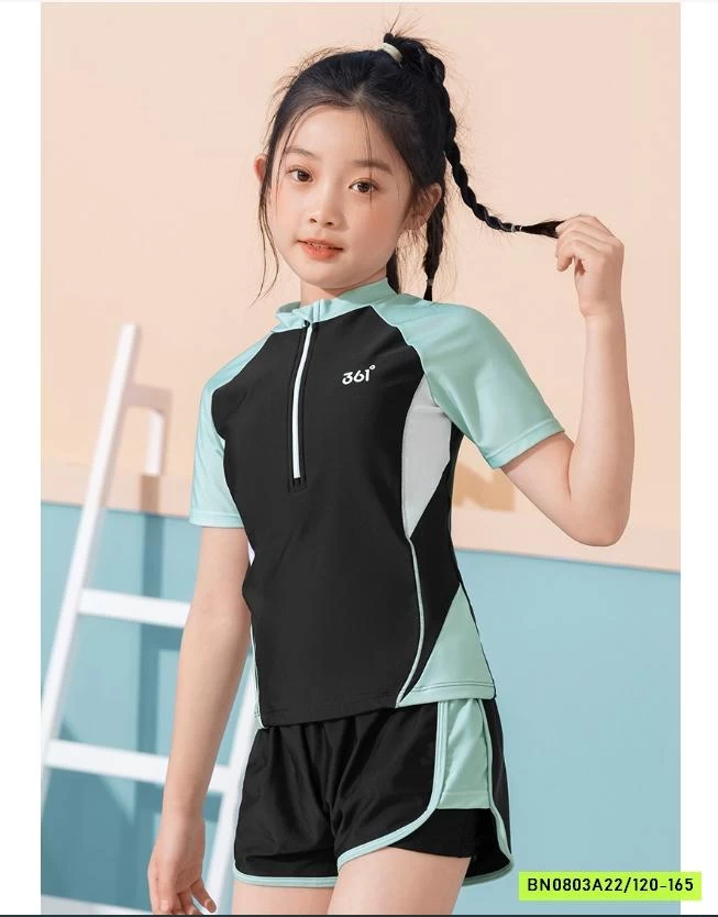 SÉT BƠI NGẮN TAY THỂ THAO 361 BÉ GÁI