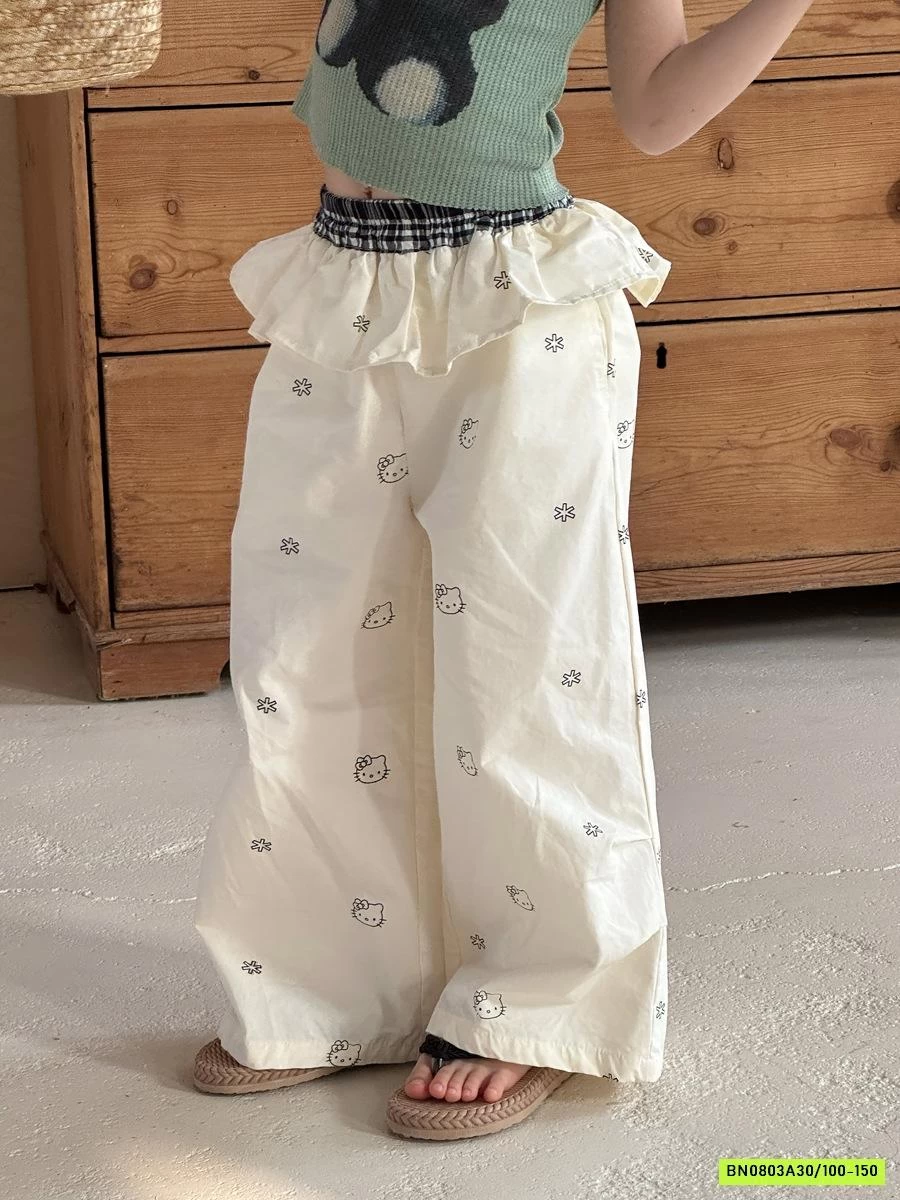 QUẦN SUÔNG CẠP VIỀN BÈO YUKIDS