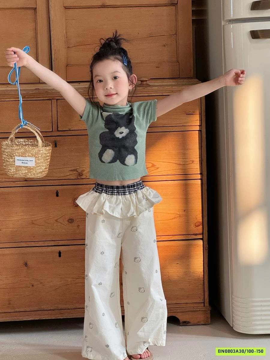 QUẦN SUÔNG CẠP VIỀN BÈO YUKIDS