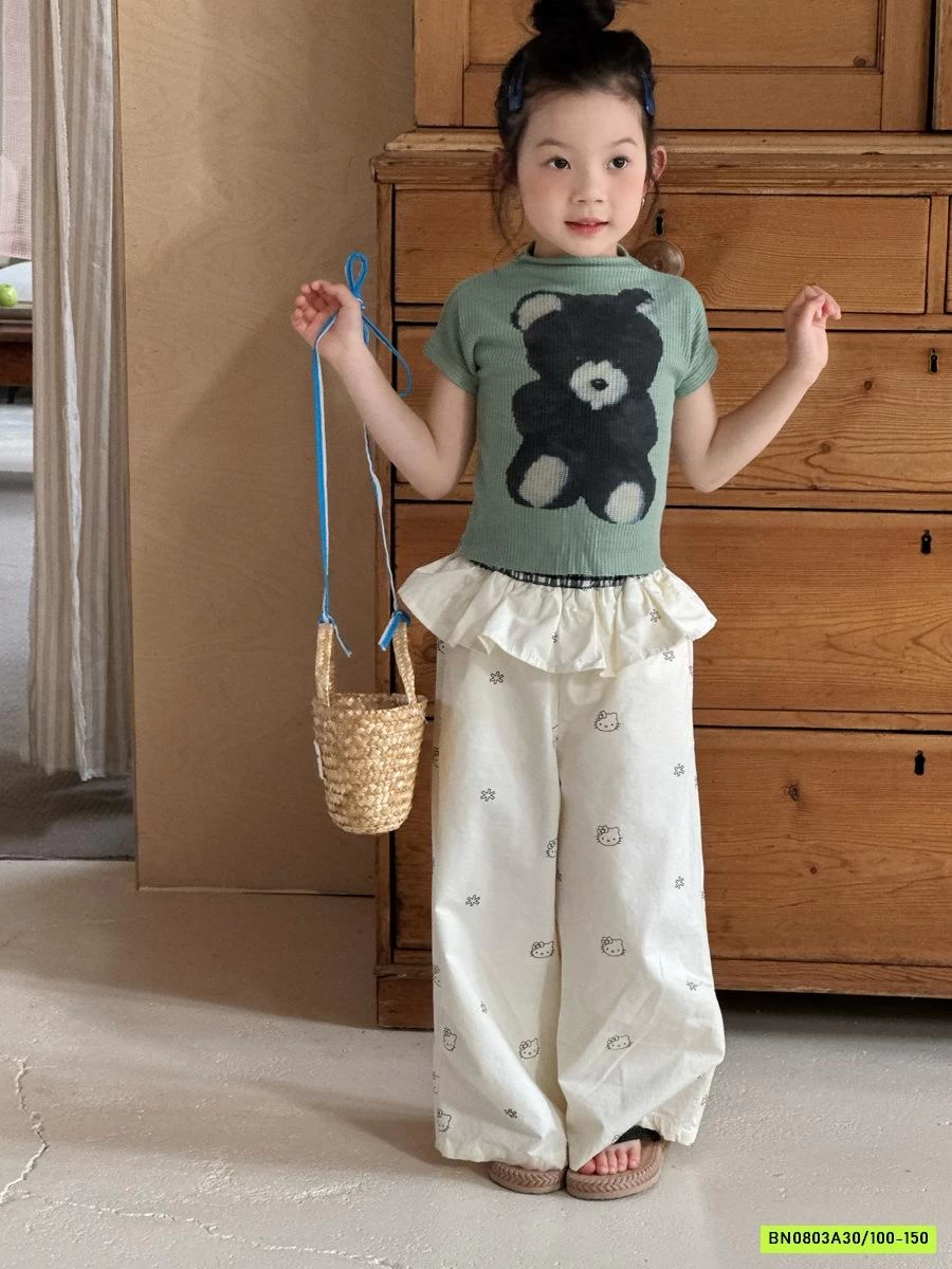 QUẦN SUÔNG CẠP VIỀN BÈO YUKIDS